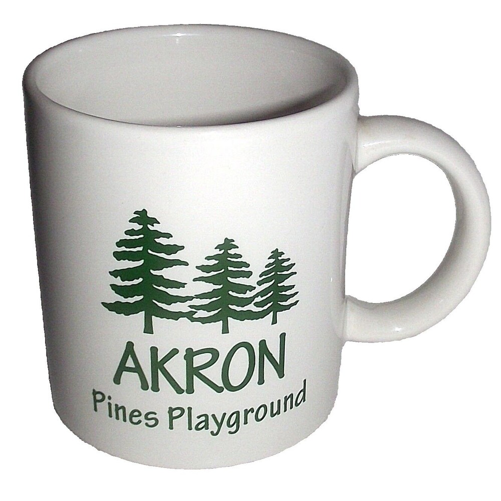 Lancaster Akron PA Mug Lloyd Rowland Park Pines Playground Ceramic Tree Coffee